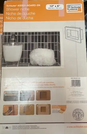Kb12sn305152af Schluter Systems Kerdi Board-sn Shower Niche With Frame 12 Inch X6