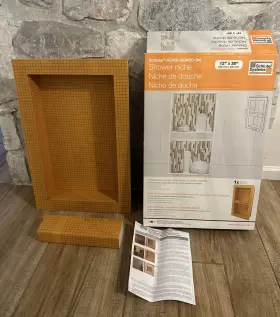 Kb12sn305711a1 Schluter Systems New - Kerdi-board Shower Niche 12 Inch X 20 With Shelf