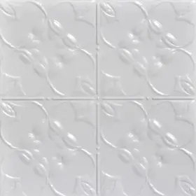Skpc302-wh-24x24-d-6 Shanko 810099445039 Lilac Stamped Metal Lay-in Tin Ceiling Tile 24 Sq Skpc302-wh-24x24-d-6 Shanko 810099445039 Lilac Stamped Metal Lay-in Tin Ceiling Tile 24 Sq