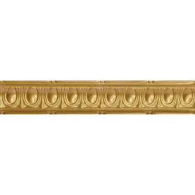Skpc802 Shanko 810134758445 Puffed Archways Nail-up Tin Cornice Covers / 24 Ln. Ft. Gold Nugge Skpc802 Shanko 810134758445 Puffed Archways Nail-up Tin Cornice Covers / 24 Ln. Ft. Gold Nugge