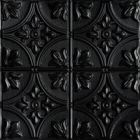 Shanko Skpc309-bk-24x24-n-6 Tiny Tiptoe Stamped Metal Nail-up Tin Ceiling Til