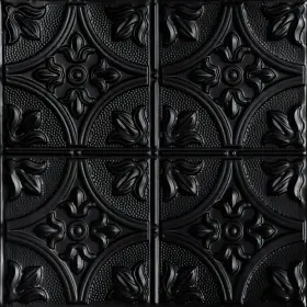 Skpc309-bk-24x24-n-6 Shanko Tiny Tiptoe Stamped Metal Nail-up Tin Ceiling Til Skpc309-bk-24x24-n-6 Shanko Tiny Tiptoe Stamped Metal Nail-up Tin Ceiling Til