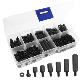 Hs609 Share Goo Sharegoo M3 Nylon Standoffs Hex Spacers Screws Nuts Small Medium Black