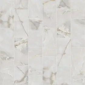 338ts-00100 Shaw 338ts Gemstone - 12 Inch X 24 Rectangle Tile Polished Marble White