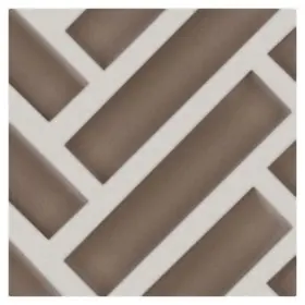 446ts-00700 Shaw 446ts Ascendant - 10 Inch X 11 Rectangle Wall Mosaic Tile Balanced Taupe