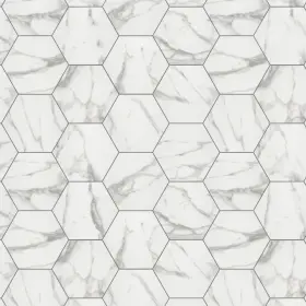 490ts Shaw Point And Verge - 8 Inch X 9 Hexagon Floor Wall Tile