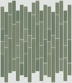 583ts-00300 Shaw 583ts Chromatic Century - 12 Inch X Specialty Linear Wall Emerald