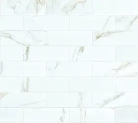 Cs35v-00121 Shaw Cs35v Casino - 4 Inch X 12 Rectangle Floor Tile Polished Calacatta Oro
