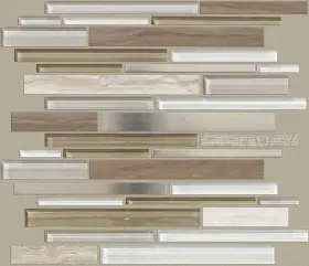 Cs60l-00750 Shaw Cs60l Mixed Up Stainless - 11-3/4 Inch X 11-13/16 Rectangle Dusk
