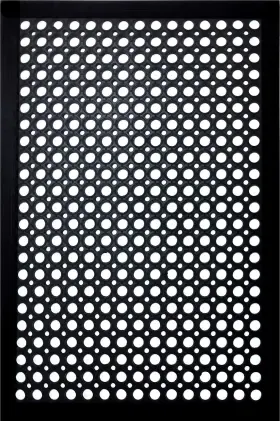 8104e Shepherd Hardware 039003081044 Indoor/outdoor Recycled Low Profile Floor 24 X 36 1/4 Inches Black R