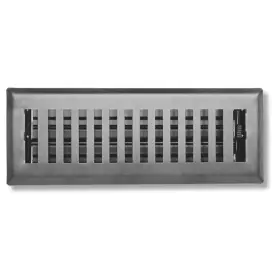 Ctp210-gry Sierra Gates Grates 2 Inch X 10 Contemporary Design Steel Floor Register In Granite Grey