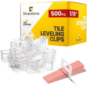 Silverstone Materials 198715990263 500 Pcs Tile Leveling System Clips With 1/16 1.5mm - Saves Time For Per