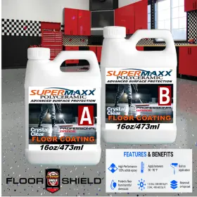 238467 Sio2 Brands Garage Floor Clear Coat Finish - 32 Ounce Kit