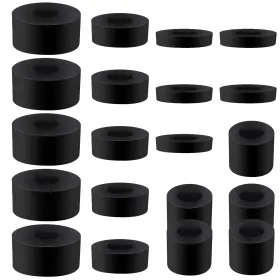 Sliverdew543527 Sliverdew 1 20 Pack Thick Rubber Washers - Round And Flat Spacers 4 Sizes Black Sliverdew543527 Sliverdew 1 20 Pack Thick Rubber Washers - Round And Flat Spacers 4 Sizes Black