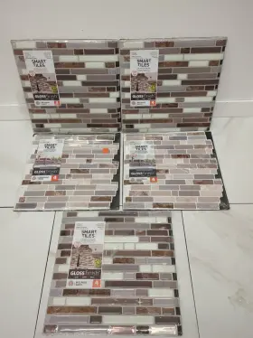 H2-smart Smart Tiles 623996204384 Bellagio Santi Self Adhesive Wall 13.20sqft Lot New H2-smart Smart Tiles 623996204384 Bellagio Santi Self Adhesive Wall 13.20sqft Lot New