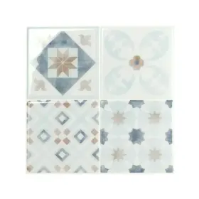 Smart Tiles 623996209013 Vintage Parma Multi-color 9 Inch X Vinyl Peel And Stick Tile 4-pack