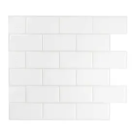 Smart Tiles 623996209365 Peel And Stick Backsplash - 10 Sheets Of 10.95 Inch X 9.70 3d Adhesive An