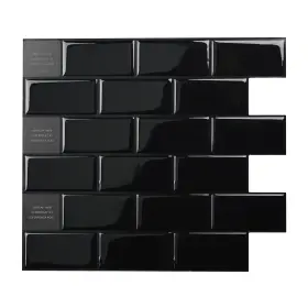 Smart Tiles 623996220032 Peel And Stick Backsplash Sheets Of 10.95 Inch X 9.70 3d Adhesive Ti