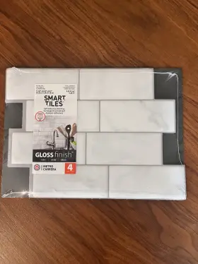 Sm1080-4 Smart Tiles 4-pk Peel And Stick Mosaic Backsplash 11.56 Inch X 8.38 Sm1080