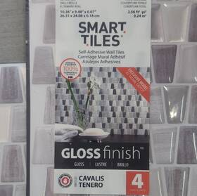 Smart Tiles Sm1101g-04-hu Cavalis Tenero Self-adhesive Wall Gloss 4 Pack 10.36x9.48in
