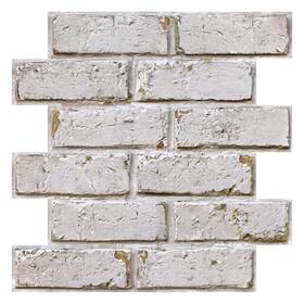 Smoostikc Sm-c286-us 3d Peel And Stick Faux Brick Wall Panels 11.8 X 10-pack Small