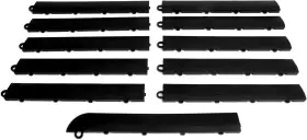 E175blak11m Snaplock Industries Big Floors Male Transition Edge Kit Durable Interlocking Modular Garage Floor
