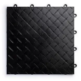 Rd48blak Snaplock Industries Racedeck Diamond Plate Design Durable Interlocking Modular 48 Pack Black
