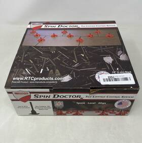 Spin Doctor 608221572940 Tile Lippage Control System 250 Starter Kit - 1/8 Inch Black Base Plates