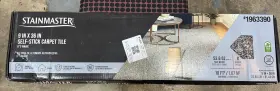 1963390 Stainmaster 9 X 36 Indoor Self Stick Carpet Stair Tile 8 Piece Covers 18sqft 1963390 Stainmaster 9 X 36 Indoor Self Stick Carpet Stair Tile 8 Piece Covers 18sqft