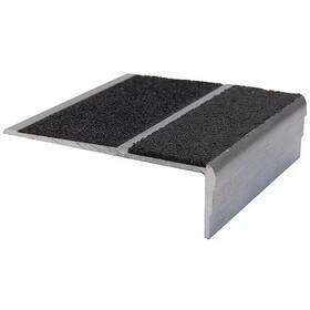 Stairmaster 333ft5 Stair Nosing Extruded Aluminum Black 60 In W X 1/8 Thick