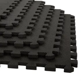 M550032 Stalwart 6pcs Puzzle Exercise Floor Mats Workout Gym Equipment Foam Flooring 24 Inch X