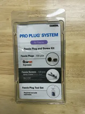 Pxfc486l188bb Starborn Pro Plug System For Fiberon Fascia Epoxy Coated Carbon Steel Espresso
