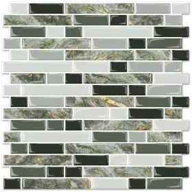 02a-t13 Stickgoo Thicker Design Peel And Stick Tile Backsplash 12 Inch On For