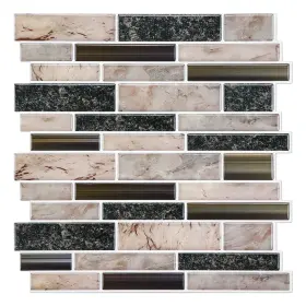 02a-t9 Stickgoo Thicker Design Peel And Stick Tile Backsplash 12 Inch On For