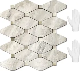B0bxnph73j Stickgoo 10 Sheets Peel And Stick Backsplash Beige Marble Look On Mosaic B0bxnph73j Stickgoo 10 Sheets Peel And Stick Backsplash Beige Marble Look On Mosaic