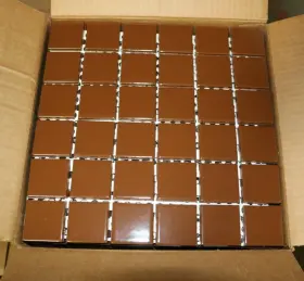 2x2m Stone Spectrum 727542377697 Brown Glossy Wall Tile 1 7/8 Inch X Vintage Backsplash Color-550 5 Sq Ft