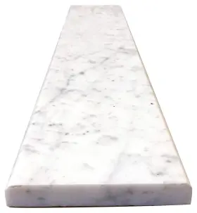Stone Tile Mosaics 676420021422 Carrara Marble Threshold Saddle - Polished 5 X 24
