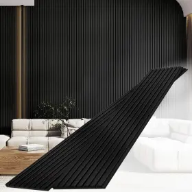Sunny Heart 840418662960 Wood Slat Wall Panels For 2 Pack 93.5 Inch X 12.6 Soundproof
