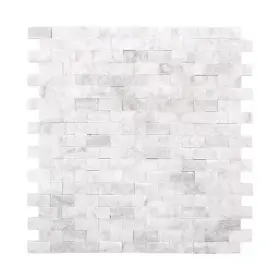 Sunwings 313045434465 Carrara White 10.63 Inch X 11.22 Natural Marble Peel And Stick Wall Tile 4.1
