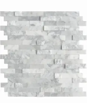 5-sheet Sunwings 445021449439 Peel And Stick Mosaic Natural 3d Stone Self Adhesive Marble Til