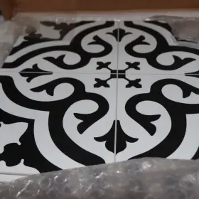 Flr001-dcs-10 Sunwings Patterned 12 Inch X Peel And Stick Encaustic Backsplash Vintage Tile
