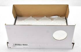Sunwings Ltn-whi-5 Lot Of 5 Arabesque Lantern White 12 Inch X 9 Glossy Glass Wall Mosaic Tile
