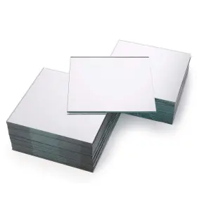 S-squaremirrortiles-4in-50pc Suwimut 50 Pack Square Glass Mirror Tiles 4x4 Inch Small Decorative Squares