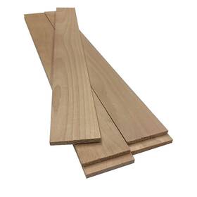Swaner Hardwood 313103844816 1/4 Inch X 2.5 2 Ft. Alder S4s Hobby Board 5-pack