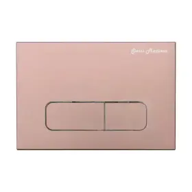 Swiss Madison 711181299670 Wall Mount Dual Flush Actuator Plate With Rectangle Push Buttons Rose Gold