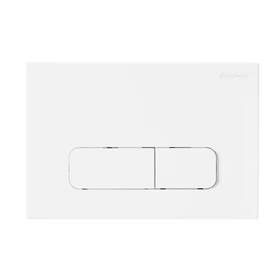 Swiss Madison 726084058590 Wall Mount Dual Flush Actuator Plate With Rectangle Push Buttons In Matte White