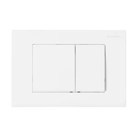 Swiss Madison 744110229837 Wall Mount Dual Flush Actuator Plate With Square Push Buttons In Matte White