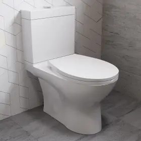 Swiss Madison 810015322123 Cache Two Piece Elongated Toilet Dual Flush White