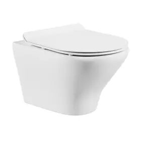 Swiss Madison 810015322352 Monaco Wall-hung Round Compact Toilet Bowl Glossy White