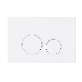 Swiss Madison 810015329122 Wall Mount Toilet Actuator Flush Push Button Matte White